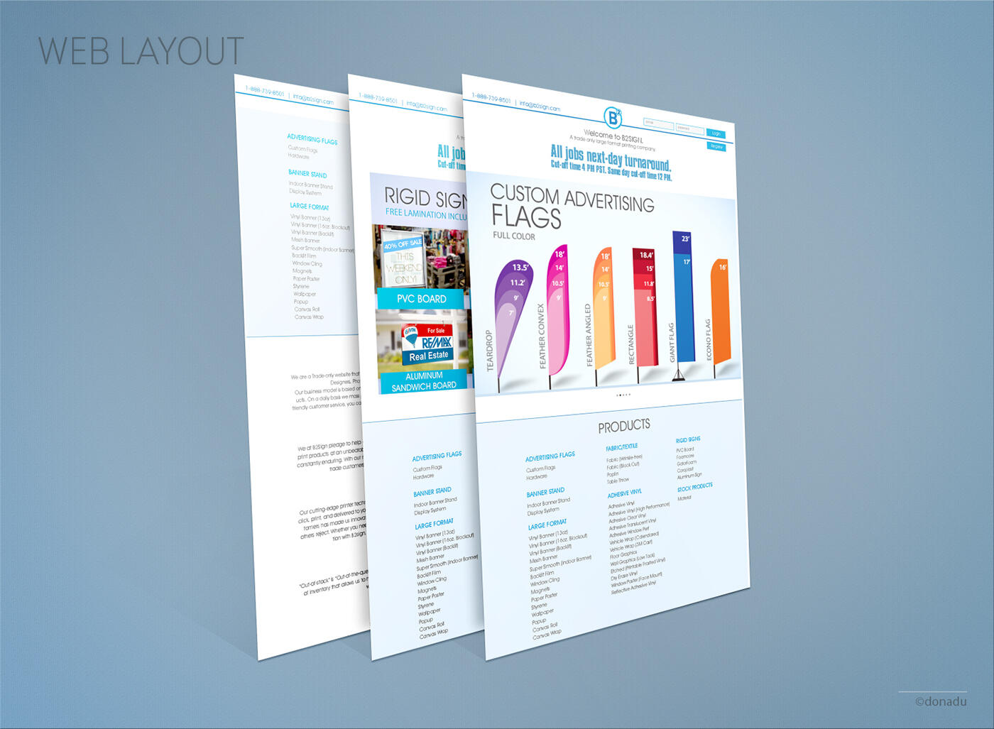 web layout